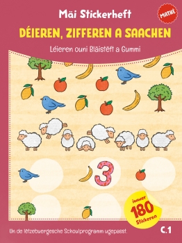 Mäi Stickerheft: DEIEREN, ZIFFEREN A SAACHEN